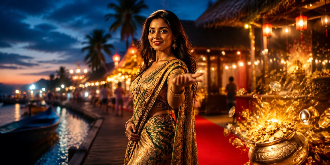 সেইন্ট মার্টিনে বোনাস অফার উপভোগের দৃশ্য
